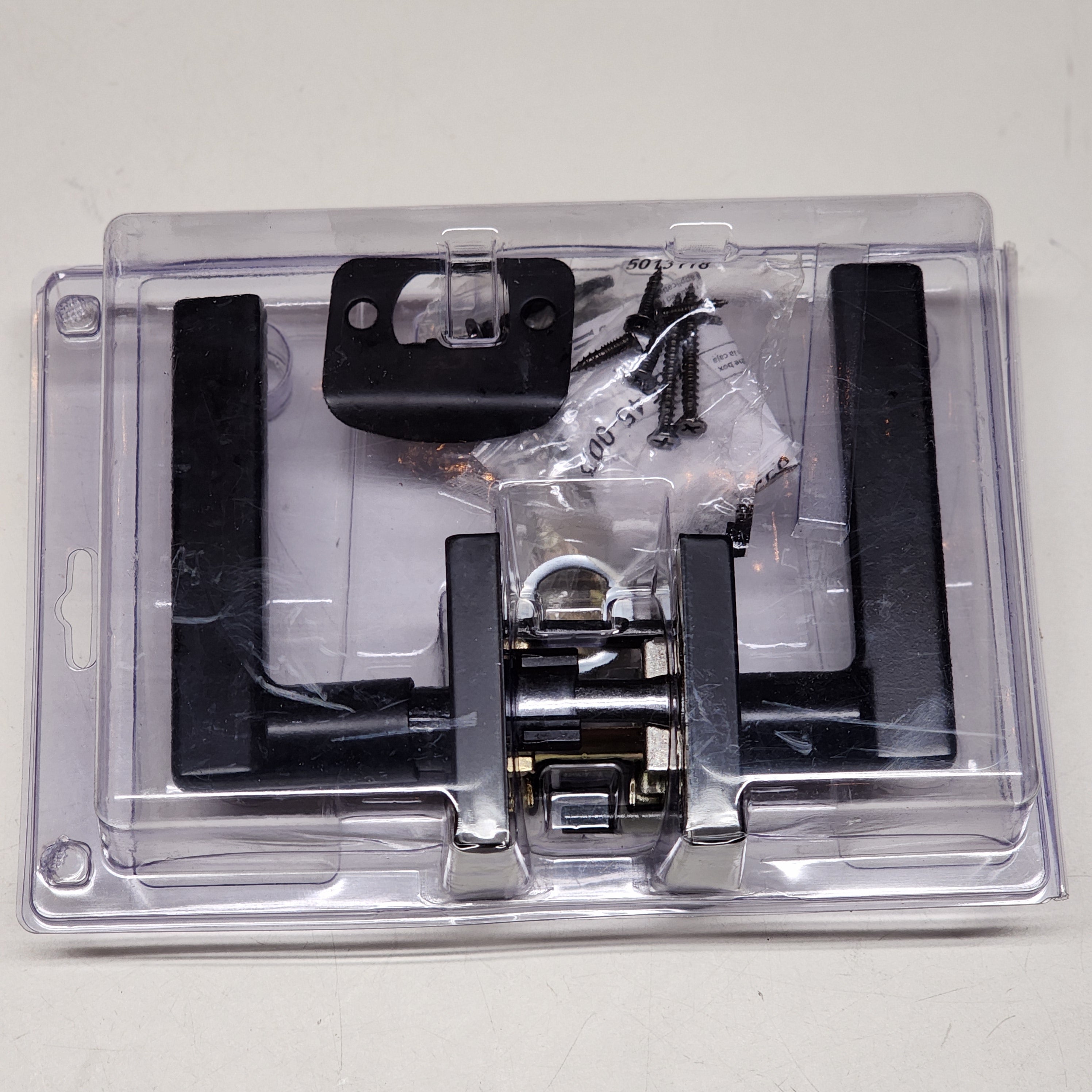 Halifax Square Matte Black Hall/Closet Passage Door Lever (97200-906) Halifax Square Matte Black Hall/Closet Passage Door Lever (97200-906)